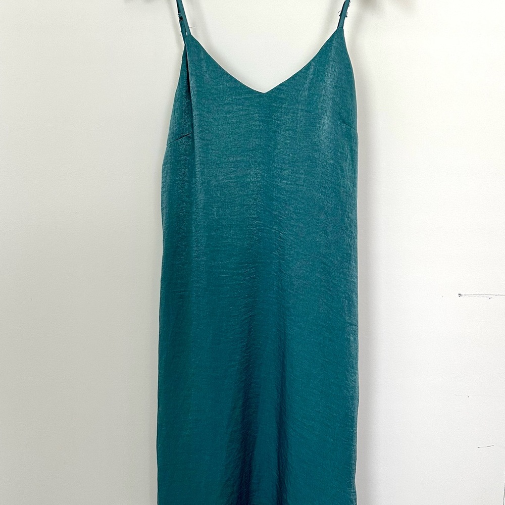 Elegant Teal Slip Dress